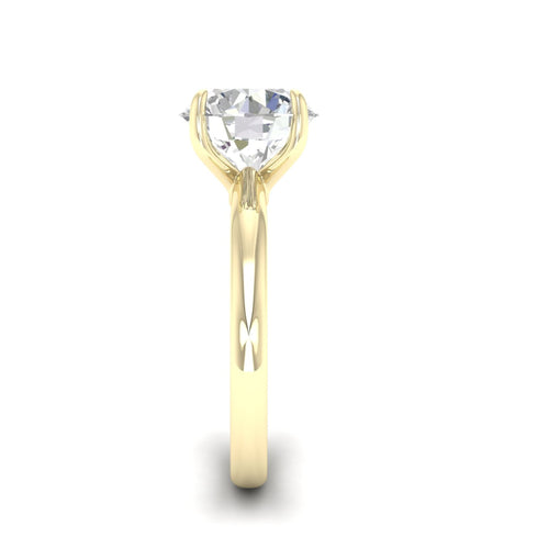 4 ctw Classic Round Solitaire Lab Grown Ring
