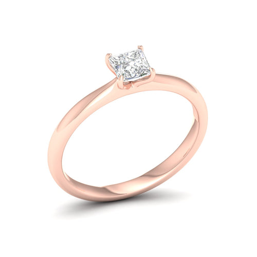 1/2 ctw Classic Princess Solitaire Lab Grown Ring