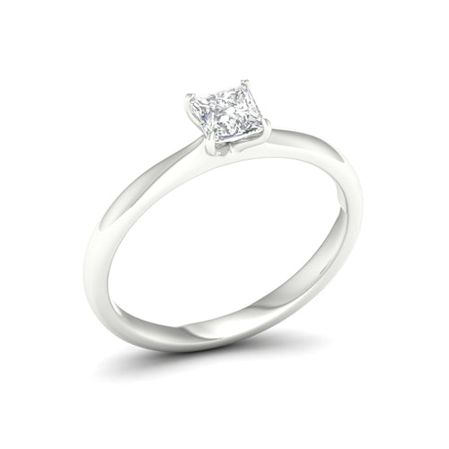 1/2 ctw Classic Princess Solitaire Lab Grown Ring