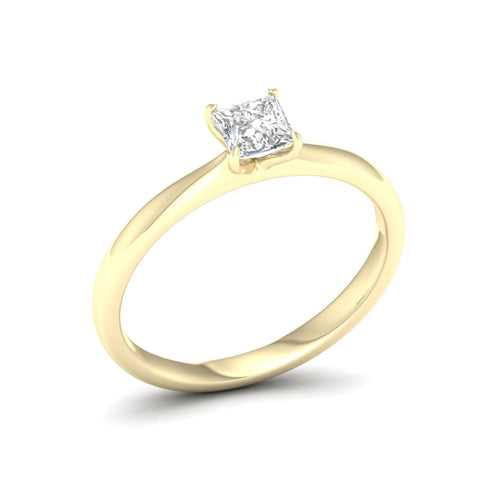1/2 ctw Classic Princess Solitaire Lab Grown Ring