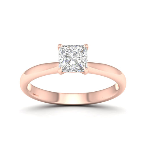 1 ctw Classic Princess Solitaire Lab Grown Ring