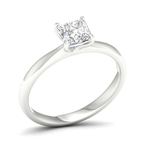 1 ctw Classic Princess Solitaire Lab Grown Ring