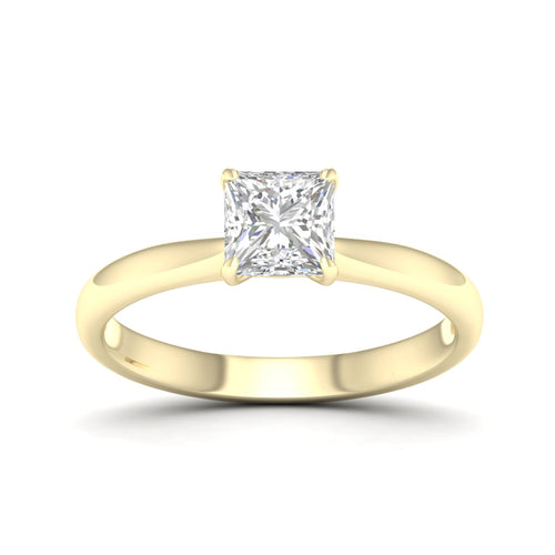 1 ctw Classic Princess Solitaire Lab Grown Ring