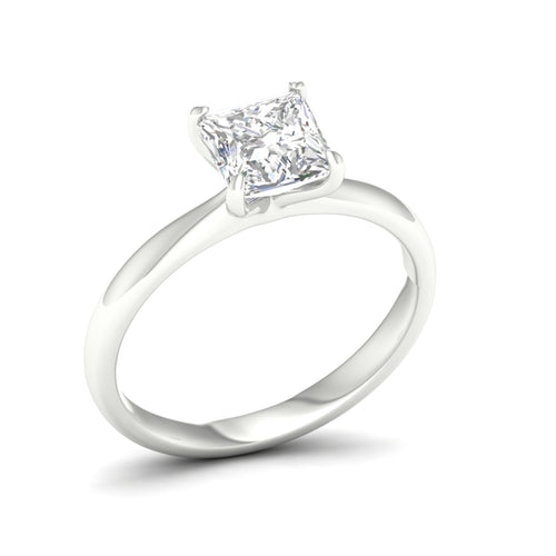 1 1/2 ctw Classic Princess Solitaire Lab Grown Ring