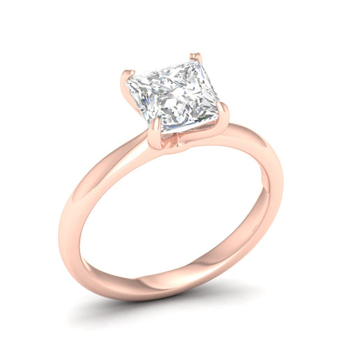 2 ctw Classic Princess Solitaire Lab Grown Ring