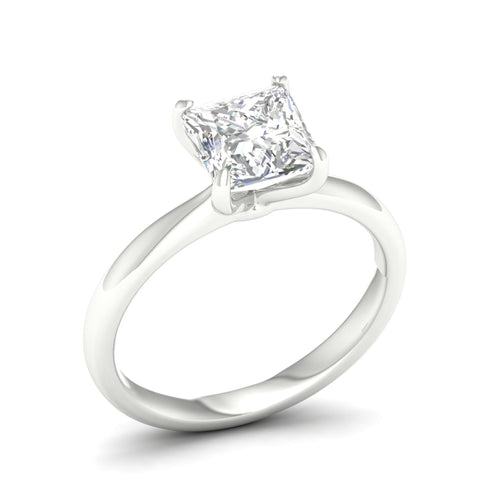 2 ctw Classic Princess Solitaire Lab Grown Ring