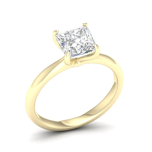 2 ctw Classic Princess Solitaire Lab Grown Ring