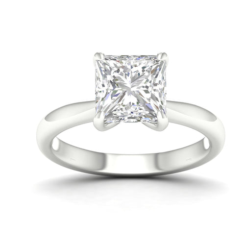 3 ctw Classic Princess Solitaire Lab Grown Ring