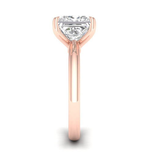 4 ctw Classic Princess Solitaire Lab Grown Ring