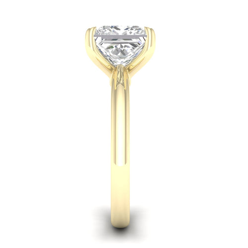 4 ctw Classic Princess Solitaire Lab Grown Ring