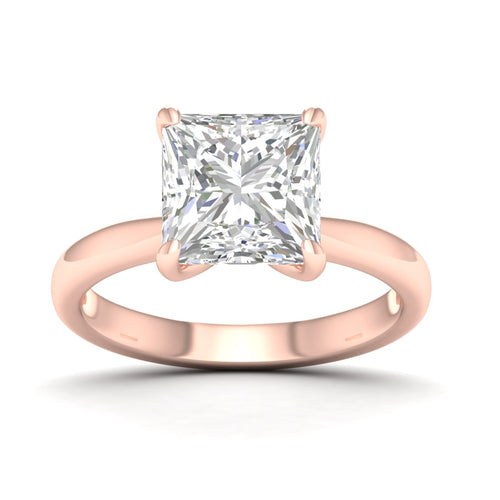 5 ctw Classic Princess Solitaire Lab Grown Ring