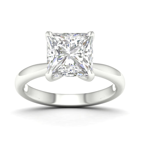 5 ctw Classic Princess Solitaire Lab Grown Ring