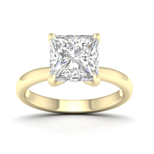 5 ctw Classic Princess Solitaire Lab Grown Ring