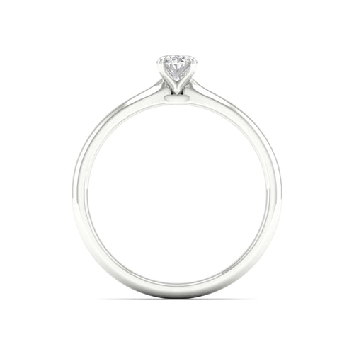 1/2 Ctw Classic Oval Solitaire Lab Grown Ring