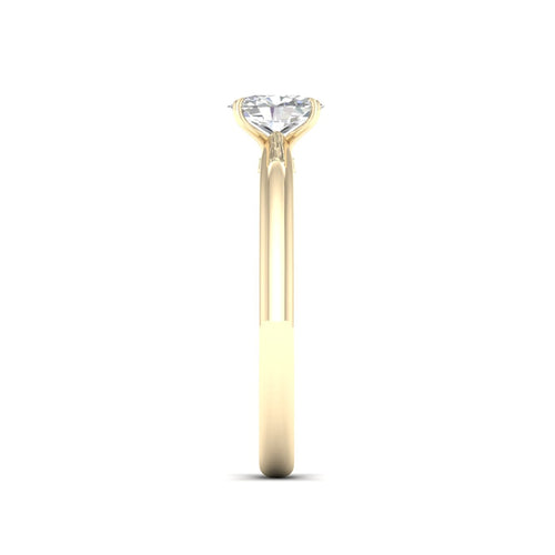 1/2 Ctw Classic Oval Solitaire Lab Grown Ring