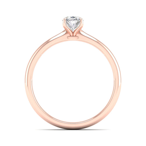 1 Ctw Classic Oval Solitaire Lab Grown Ring