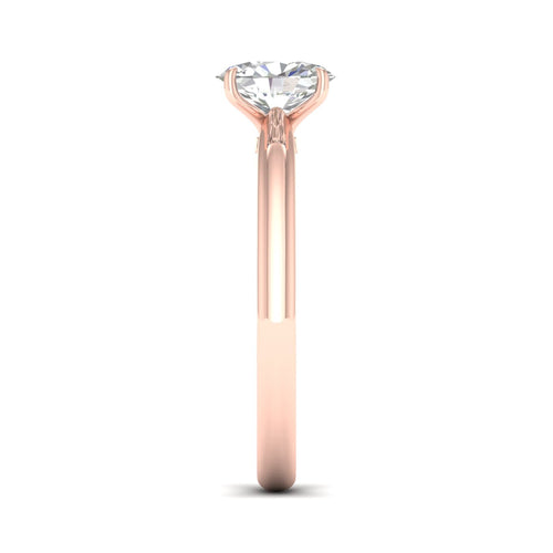 1 Ctw Classic Oval Solitaire Lab Grown Ring