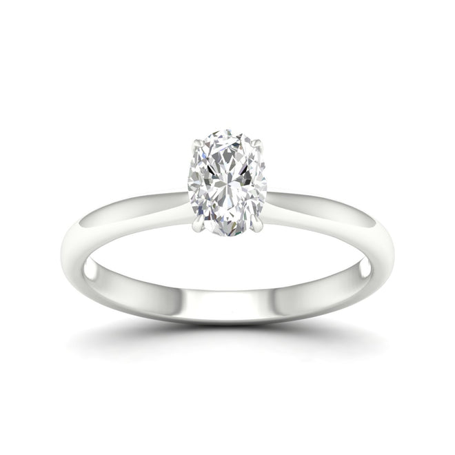 1 Ctw Classic Oval Solitaire Ring