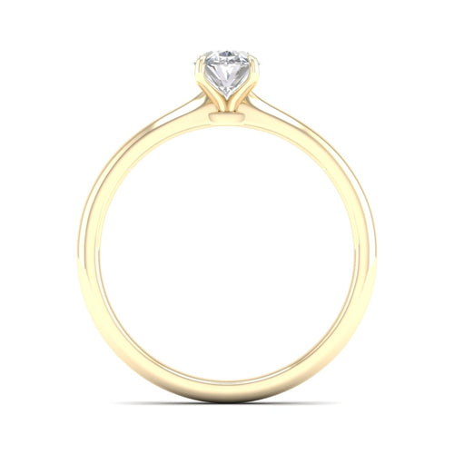 1 Ctw Classic Oval Solitaire Lab Grown Ring