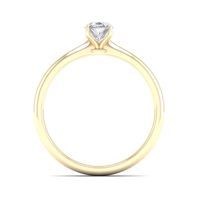 1 Ctw Classic Oval Solitaire Ring