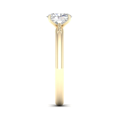 1 Ctw Classic Oval Solitaire Lab Grown Ring