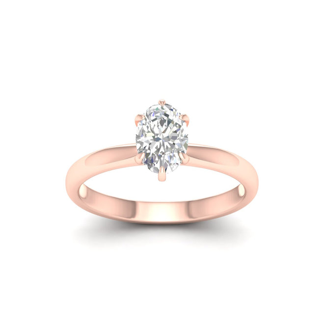 3/4 Ctw Classic Oval Solitaire Ring