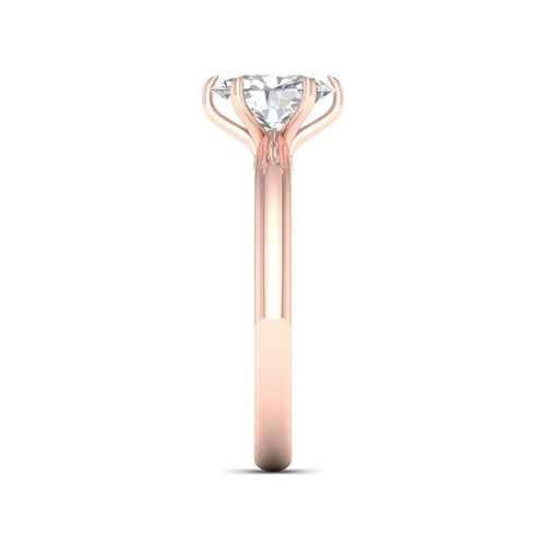 3/4 Ctw Classic Oval Solitaire Lab Grown Ring
