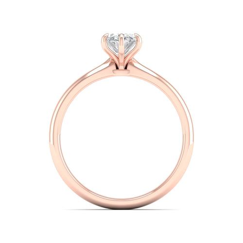 3/4 Ctw Classic Oval Solitaire Lab Grown Ring
