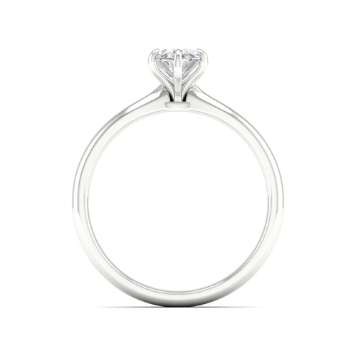 3/4 Ctw Classic Oval Solitaire Lab Grown Ring