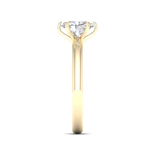 3/4 Ctw Classic Oval Solitaire Lab Grown Ring