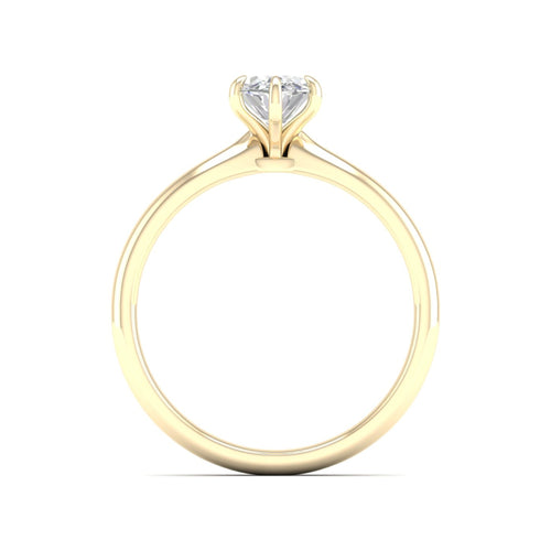 3/4 Ctw Classic Oval Solitaire Lab Grown Ring