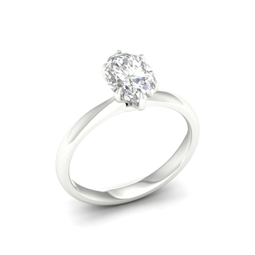1 1/2 Ctw Classic Oval Solitaire Lab Grown Ring