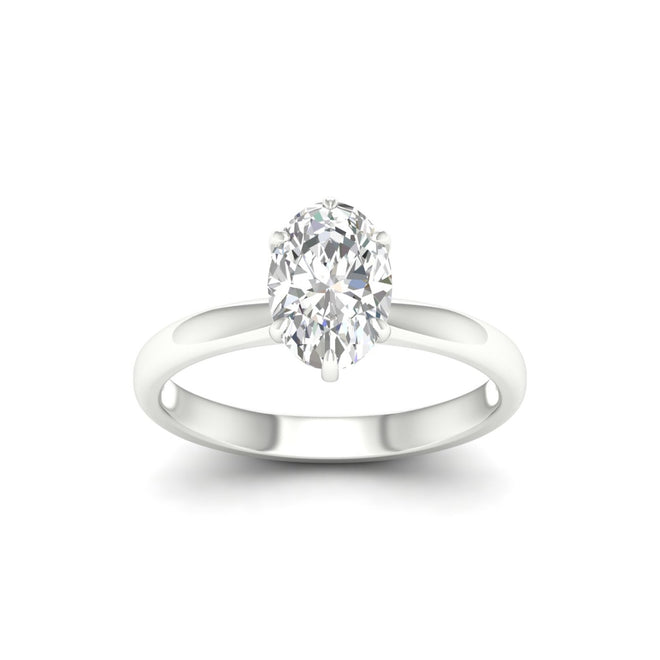 1 1/2 Ctw Classic Oval Solitaire Lab Grown Ring