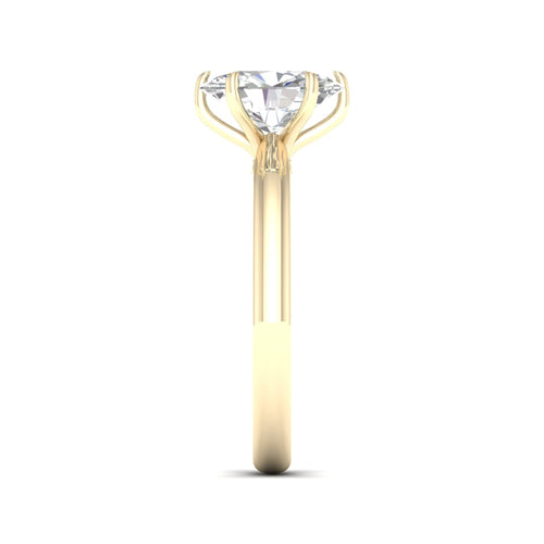1 1/2 Ctw Classic Oval Solitaire Lab Grown Ring