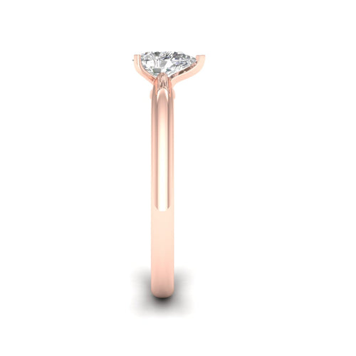 1/2 Ctw Classic Pear Solitaire Lab Grown Ring