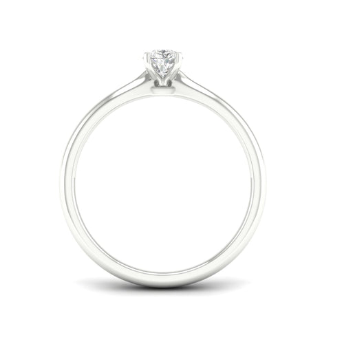 1/2 Ctw Classic Pear Solitaire Lab Grown Ring
