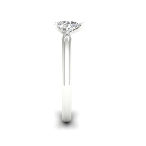 1/2 Ctw Classic Pear Solitaire Lab Grown Ring