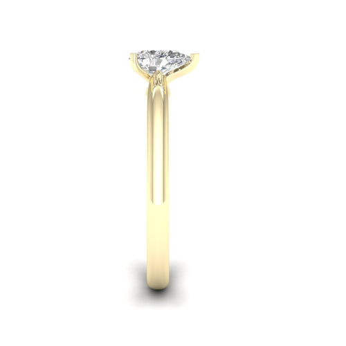 1/2 Ctw Classic Pear Solitaire Lab Grown Ring