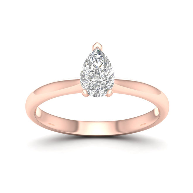 3/4 Ctw Classic Pear Solitaire Ring