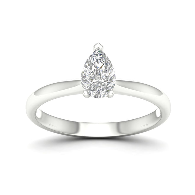 3/4 Ctw Classic Pear Solitaire Ring