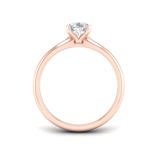 1 Ctw Classic Pear Solitaire Lab Grown Ring