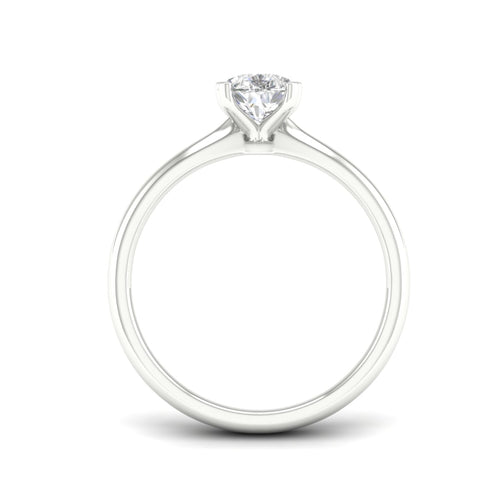 1 Ctw Classic Pear Solitaire Lab Grown Ring
