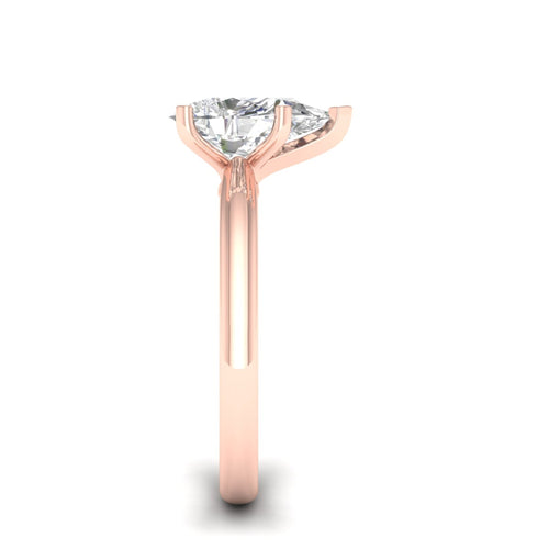 1 1/2 Ctw Classic Pear Solitaire Lab Grown Ring