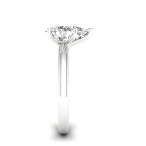 1 1/2 Ctw Classic Pear Solitaire Lab Grown Ring