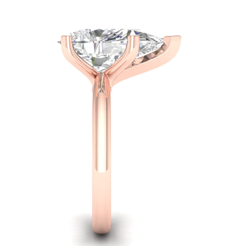 5 Ctw Classic Pear Solitaire Lab Grown Ring