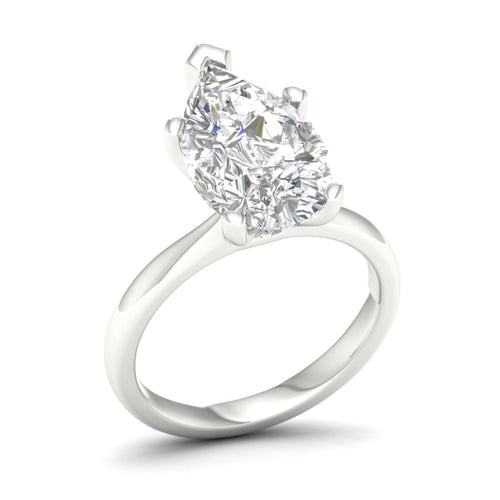5 Ctw Classic Pear Solitaire Lab Grown Ring