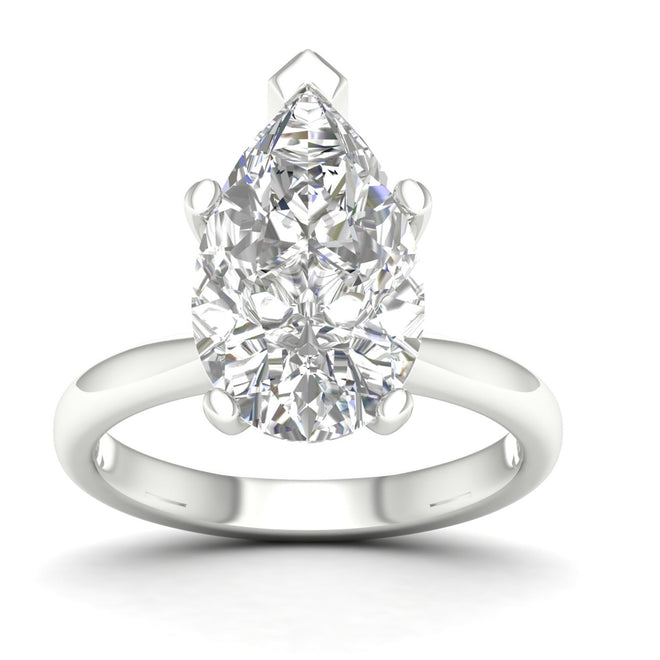 5 Ctw Classic Pear Solitaire Ring