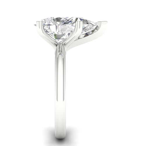 5 Ctw Classic Pear Solitaire Lab Grown Ring