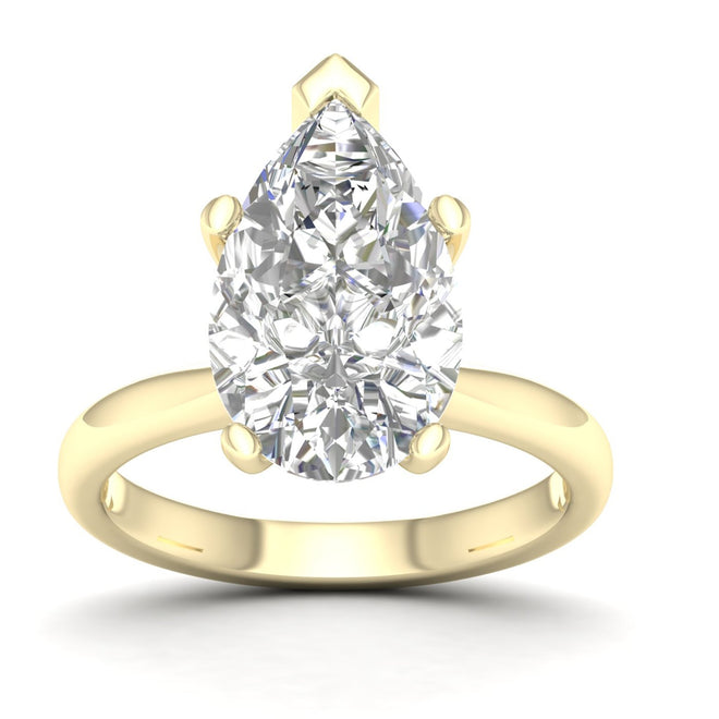 5 Ctw Classic Pear Solitaire Ring