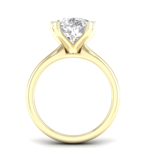 5 Ctw Classic Pear Solitaire Lab Grown Ring